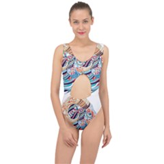 Goat Sheep Ethnic Center Cut Out Swimsuit by Mariart