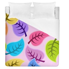 Leaves Background Beautiful Duvet Cover (queen Size) by Mariart