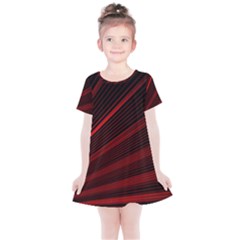 Line Geometric Red Object Tinker Kids  Simple Cotton Dress by Mariart