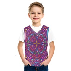 Kaleidoscope Triangle Pattern Kids  Sportswear by Mariart