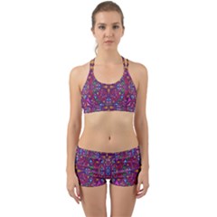 Kaleidoscope Triangle Pattern Back Web Gym Set by Mariart