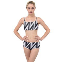 Zigzag Chevron Layered Top Bikini Set by Mariart