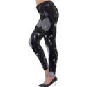 Splatter - Grayscale Lightweight Velour Leggings View3