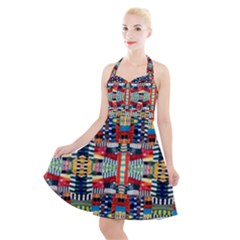 Ml 4-2 Halter Party Swing Dress 