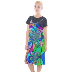 Retro Wave Background Pattern Camis Fishtail Dress by Mariart