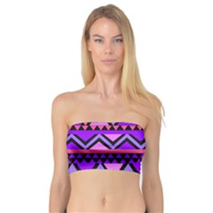 Seamless Purple Pink Pattern Bandeau Top by Pakrebo