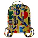 Fabric Cloth Textile Clothing Flap Pocket Backpack (Large) View3