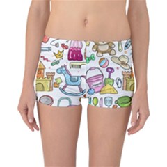 Baby Equipment Child Sketch Hand Reversible Boyleg Bikini Bottoms by Pakrebo