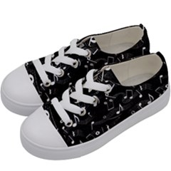 Fabric Cloth Textile Clothing Kids  Low Top Canvas Sneakers by Pakrebo