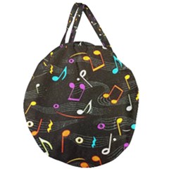 Fabric Cloth Textile Clothing Giant Round Zipper Tote by Pakrebo