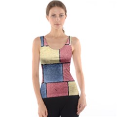 Model Mosaic Wallpaper Texture Tank Top by Pakrebo