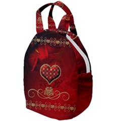 Wonderful Heart With Roses Travel Backpacks by FantasyWorld7