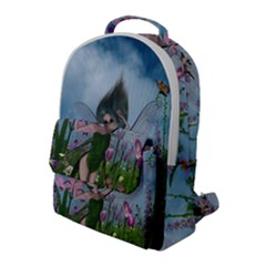 Cute Little Fairy Flap Pocket Backpack (large) by FantasyWorld7