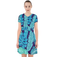 Tropical Greens Leaves Banana Adorable In Chiffon Dress by Mariart