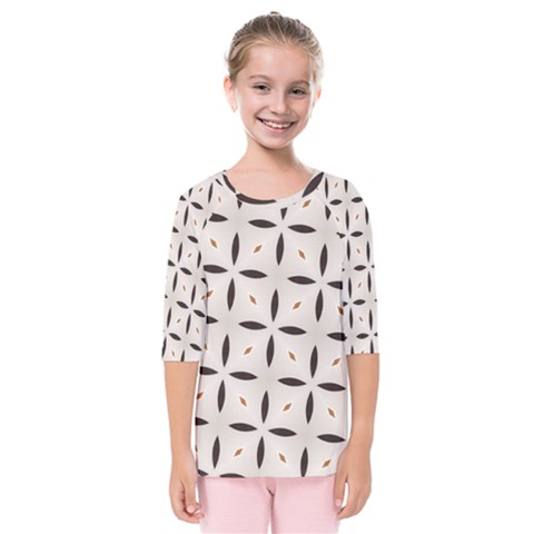 Texture Background Pattern Kids  Quarter Sleeve Raglan Tee by Pakrebo