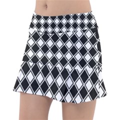 Square Diagonal Pattern Tennis Skirt by Mariart