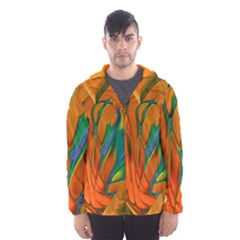 Pattern Heart Love Lines Hooded Windbreaker (men) by Mariart