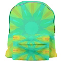 Kaleidoscope Background Green Giant Full Print Backpack by Mariart