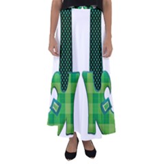 Saint Patrick S Day March Flared Maxi Skirt by Mariart