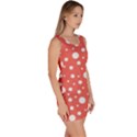 Polka Dot On Living Coral Bodycon Dress View3