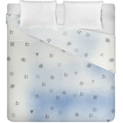 Simple Minimal Shapes Brushes Design Duvet Cover Double Side (king Size) by LoolyElzayat