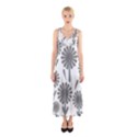 zappwaits flowers black Sleeveless Maxi Dress View1