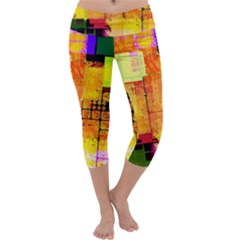 Too Square, Don t Care  Capri Yoga Leggings by WensdaiAmbrose