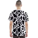 Black On White Cow Skin Men s Sports Mesh Tee View2