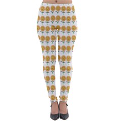 Sunflower Wrap Lightweight Velour Leggings by Mariart