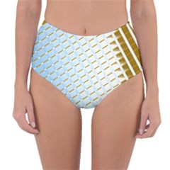 Diagonal Seamless Line Design Reversible High-waist Bikini Bottoms by LoolyElzayat