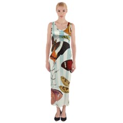 My Butterfly Collection Fitted Maxi Dress by WensdaiAmbrose