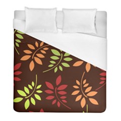 Leaves Foliage Pattern Design Duvet Cover (full/ Double Size) by Mariart