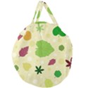 Leaves Background Leaf Giant Round Zipper Tote View2