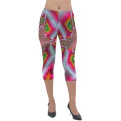 Fractal Art Pictures Digital Art Lightweight Velour Capri Leggings  by Pakrebo