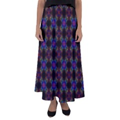 Background Image Pattern Background Flared Maxi Skirt by Pakrebo