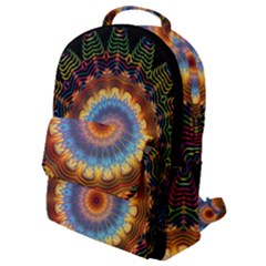 Colorful Prismatic Chromatic Flap Pocket Backpack (small) by Pakrebo