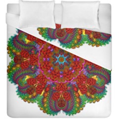 Mandala Fractal Graphic Design Duvet Cover Double Side (king Size) by Pakrebo