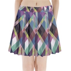 Geometric Sense Pleated Mini Skirt by WensdaiAmbrose