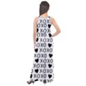 XO Valentines day pattern Sleeveless Velour Maxi Dress View2