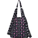 XO Valentines day pattern Center Zip Backpack View2