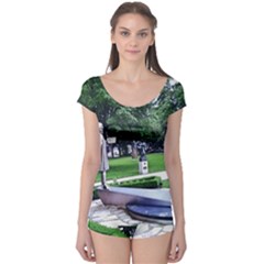 Shakespeare Garden Stratford Boyleg Leotard  by Riverwoman