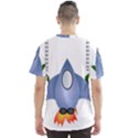 Spaceship Rocket Space Game Cosmos Men s Sports Mesh Tee View2