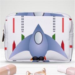 Spaceship Rocket Space Game Cosmos Make Up Pouch (medium)