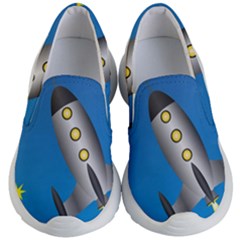 Rocket Spaceship Space Travel Nasa Kids  Lightweight Slip Ons by Wegoenart