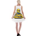 Cartoon Space Racer Galaxy Science Reversible Velvet Sleeveless Dress View2