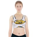 Cartoon Space Racer Galaxy Science Sports Bra With Pocket View1