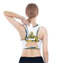 Cartoon Space Racer Galaxy Science Sports Bra With Pocket View2