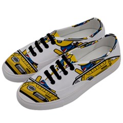 Cartoon Space Racer Galaxy Science Men s Classic Low Top Sneakers by Wegoenart