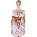 Animal Art Forms In Nature Jellyfish Long Sleeve Off Shoulder Dress View1