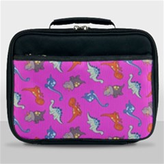 Dinosaurs - Fuchsia Lunch Bag by WensdaiAmbrose